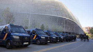 Más de 1.900 efectivos vigilarán el Real Madrid-Milán