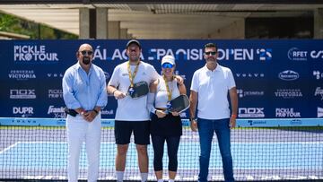 Pep Canyadel y Glauka Carvajal. en el centro de la imagen, los primeros en hacer doblete.