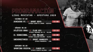 Torneo Apertura 2020: horarios, partidos y fixture de la fecha 2