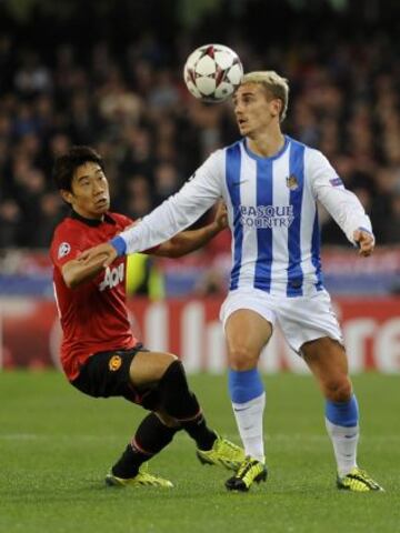 Griezmann de cabeza.