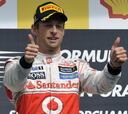 Button gana, Vettel, segundo, Alonso abandona