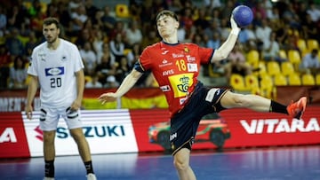 Xavier González en un penalti.