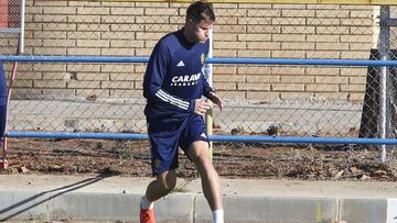 Vigaray, durante un entrenamiento.