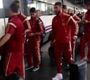 La selección española ya ha llegado a Huelva