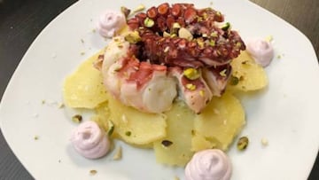 El pulpo es una elaboracin tpica de este restaurante