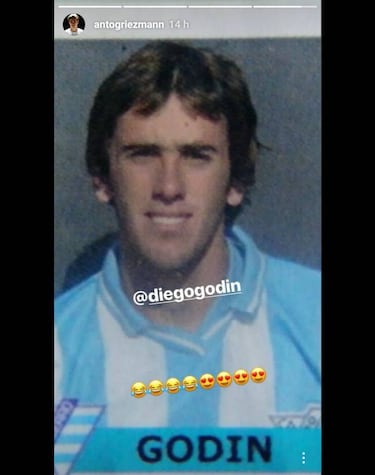 Griezmann se venga de las risas de Godín con una foto
