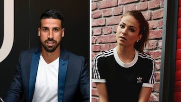 Los jugadores de Alemania, Sami Khedira y Melanie Leupolz.