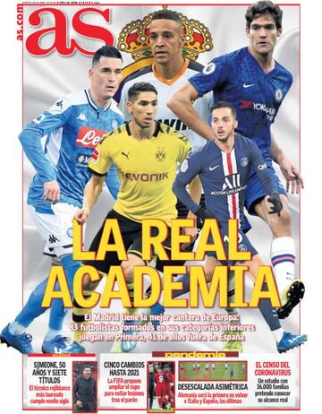 Las portadas de AS de abril