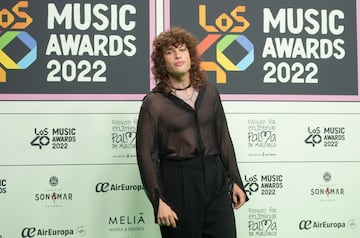 El cantante Leo Rizzi posa en el photocall de la alfombra roja de Los40 Music Awards 2022.