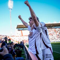 Pablo Sáenz, el jugador del Albacete que brilla en su primer año en el fútbol profesional