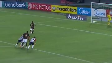 Juan Fernando Quintero falla penal ante Junior en Barranquilla