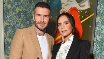 Victoria y David Beckham asisten a Victoria Beckham x YouTube Fashion & Beauty After Party en Marks Club el 17 de febrero de 2019 en Londres, Inglaterra.