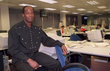 Bob Beamon en la redacción del Diario A
