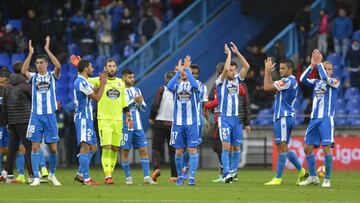 27/10/18 PARTIDO SEGUNDA DIVISION
 DEPORTIVO DE LA CORU&Ntilde;A - REUS
 ALEGRIA FIN PARTIDO 