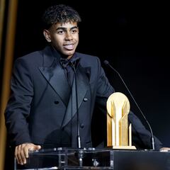 Lamine Yamal inaugura con el Kopa su galería de trofeos individuales