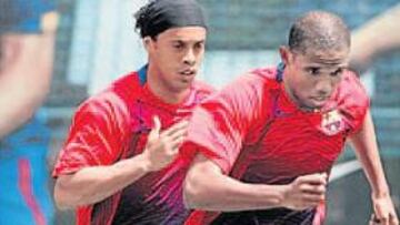 <b>HERIDOS. </b>Ronaldinho y Etoo tienen una oportunidad hoy de reivindicarse.