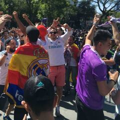 La euforia de la afición mexicana con el título del Madrid