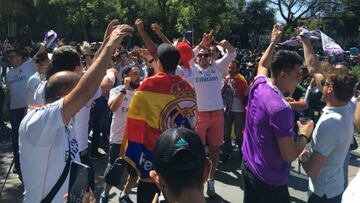 La euforia de la afición mexicana con el título del Madrid