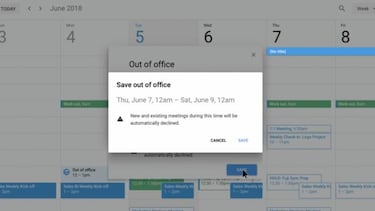 Google Calendar ya cuenta con su ‘fuera de la oficina’