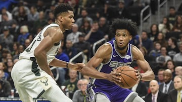 Marvin Bagley III durante un partido con los Kings