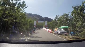 Así ha sido la subida al Puerto Villuercas desde dentro: final inédito en La Vuelta