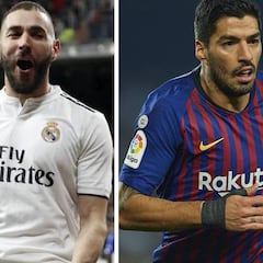 Y al fin Benzema superó a Luis Suárez