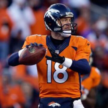 Peyton Manning busca su segunda victoria contra Tom Brady en los playoffs de la NFL.