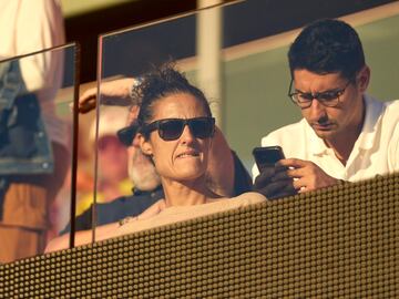 Montse Tom, en el palco del CD de Alcal durante el Atltico - Granada de la jornada 1 de la Liga F.