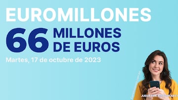 Euromillones: comprobar los resultados del sorteo de hoy, martes 17 de octubre