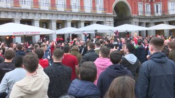 Los aficionados del Liverpool tomaron las calles de Madrid