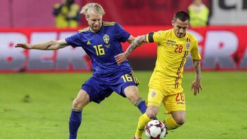 Rumania - Suecia (1-0): Resumen del partido y goles