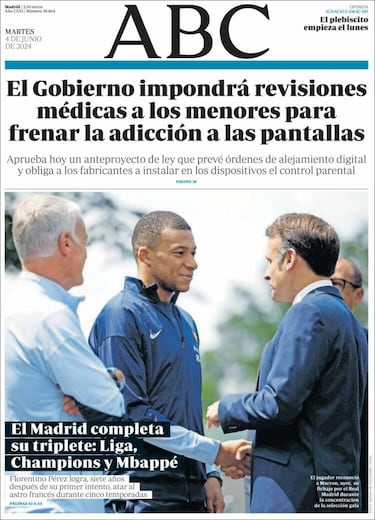 Las portadas del fichaje de Mbappé