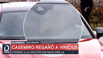 Llamado de atención de Casemiro a Vinicius