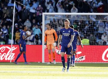 Nolito marca el 1-1 al Real Madrid. 