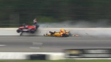 El terrible accidente de Robert Wickens en la Indycar