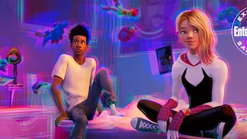 Miles Morales (Shameik Moore) y Gwen Stacy (Hailee Steinfeld) en Spider-Man: Across the Spider-Verse (Part One).