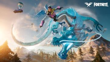 Arte oficial del skin Chloe Kim en Fortnite