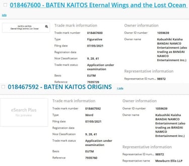 Baten Kaitos y su secuela, exclusivos de GameCube, aparecen registrados en Europa