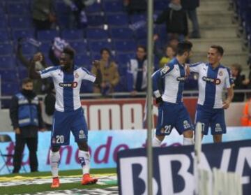 1-0. Caicedo celebró el gol de la victoria.