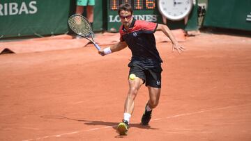 El tenista espa&ntilde;ol Tommy Robredo, durante un partido en Roland Garros de 2017.