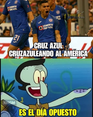 Los memes celebran al Cruz Azul y acaban con América