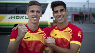 Dani Olmo y Marco Asensio, en Japón.