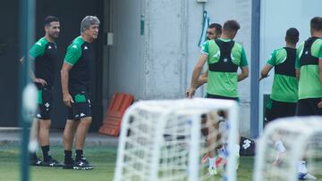 Pellegrini, durante un entrenamiento. 