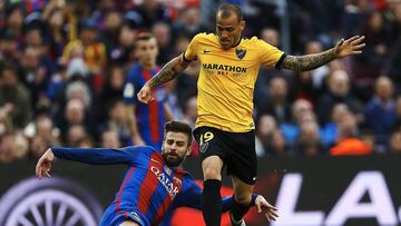 Sandro con el Málaga.