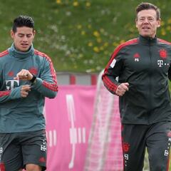 James vuelve a entrenamientos con el Bayern Múnich