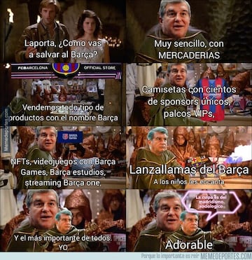 Laporta habla y los memes salen solos