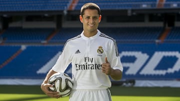 Chicharito, con el Real Madrid.