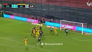Gol de Izquierdoz a Newell's para que Boca gane su primer partido en la Copa Liga Profesional