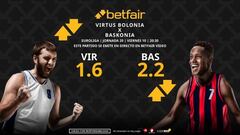 Virtus Bolonia vs. Baskonia: horario, dónde ver, pronósticos, estadísticas y clasificación