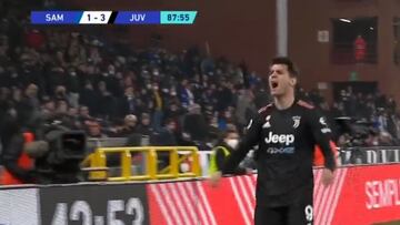 Este gol no lo mete cualquiera: dificilísima definición de Morata